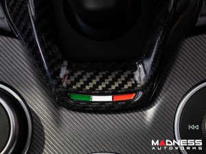 Alfa Romeo Giulia Shift Gate Trim Panel - Carbon Fiber - 2020+ - Feroce Carbon Alfa Romeo Giulia Shift Gate Trim Panel - Carbon Fiber - 2020+ - Feroce Carbon